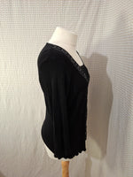 Blouse noir brillante Anne Weyburn - 5XL - 50