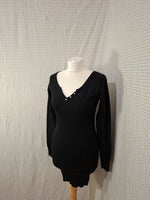 Robe noir dos nue Mademoiselle-Élégance - Taille S - 36