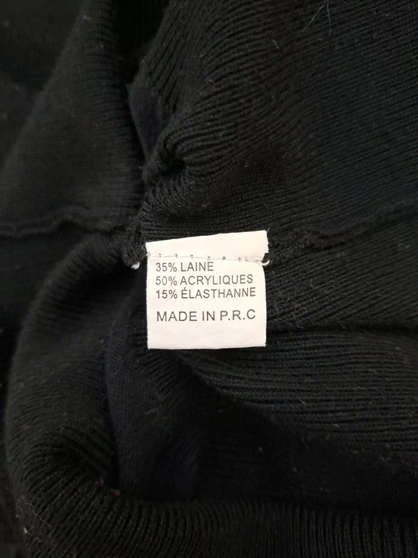 Robe noir dos nue Mademoiselle-Élégance - Taille S - 36