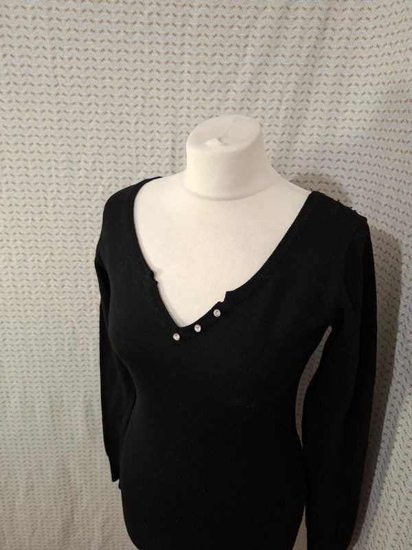 Robe noir dos nue Mademoiselle-Élégance - Taille S - 36