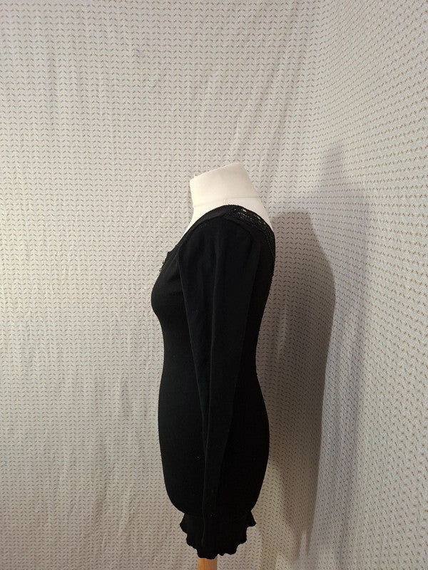 Robe noir dos nue Mademoiselle-Élégance - Taille S - 36