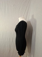 Robe noir dos nue Mademoiselle-Élégance - Taille S - 36