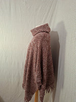 Poncho rouge et blanc Kiabi - Taille M - 38