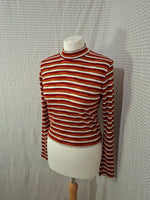 Top rayé orange et rouge FB Sister - Taille M - 38