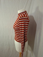 Top rayé orange et rouge FB Sister - Taille M - 38