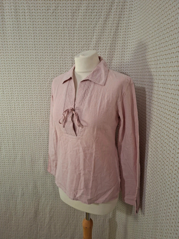 Chemisier rose 100% coton Etam - Taille S - 36