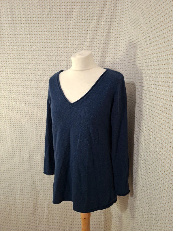 Pull col V bleu Best Mountain - Taille M - 38