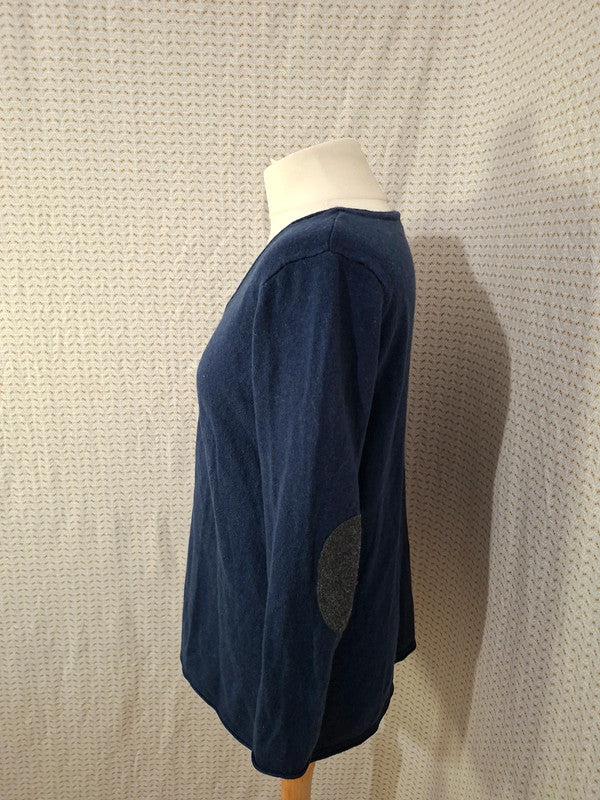 Pull col V bleu Best Mountain - Taille M - 38