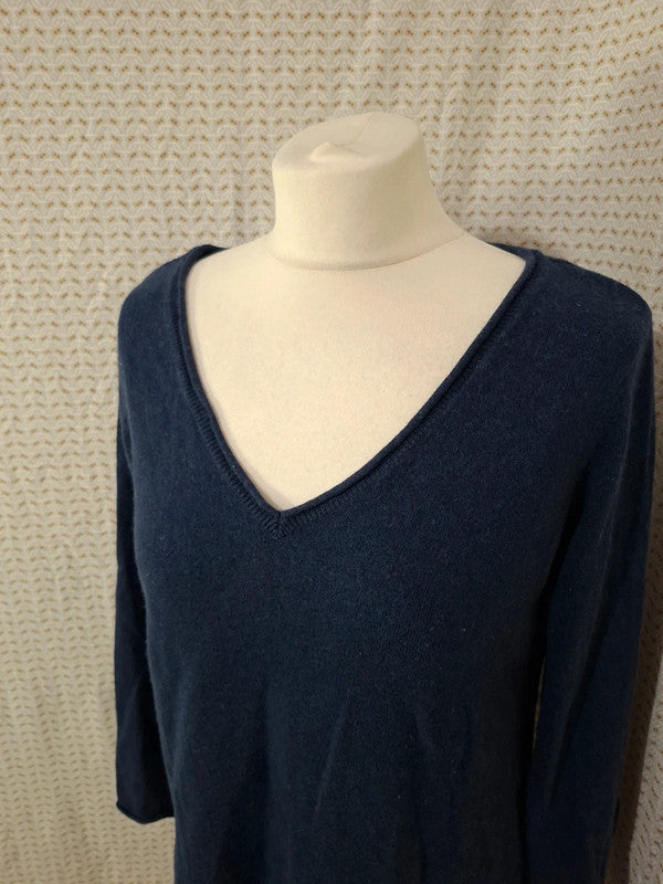 Pull col V bleu Best Mountain - Taille M - 38