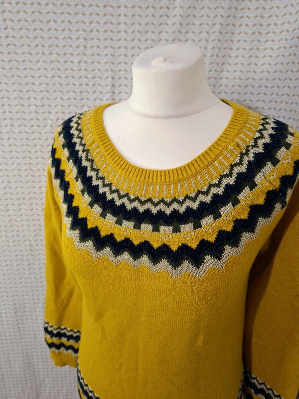 Pull jaune et or Mademoiselle-Élégance - Taille M - 38