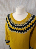 Pull jaune et or Mademoiselle-Élégance - Taille M - 38