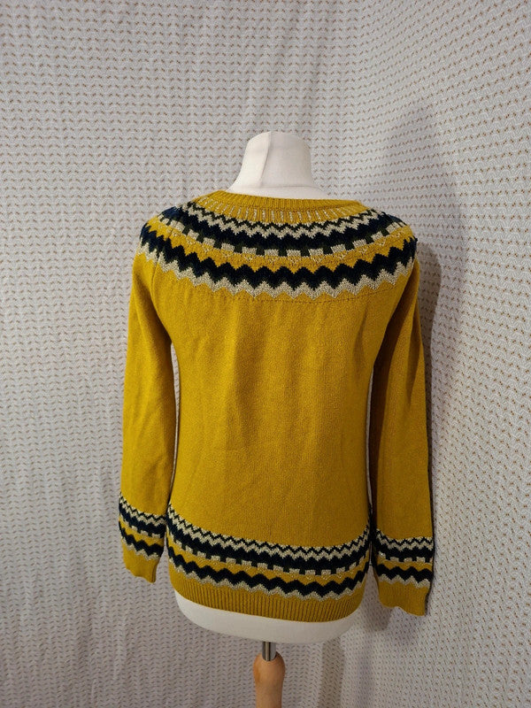 Pull jaune et or Mademoiselle-Élégance - Taille M - 38