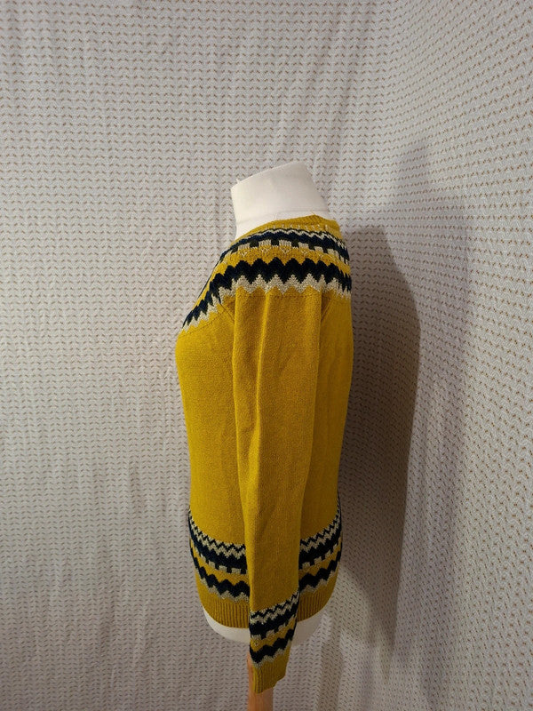 Pull jaune et or Mademoiselle-Élégance - Taille M - 38