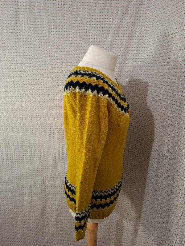 Pull jaune et or Mademoiselle-Élégance - Taille M - 38