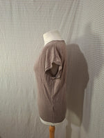 Blouse marron col V Naf Naf - Taille S - 36