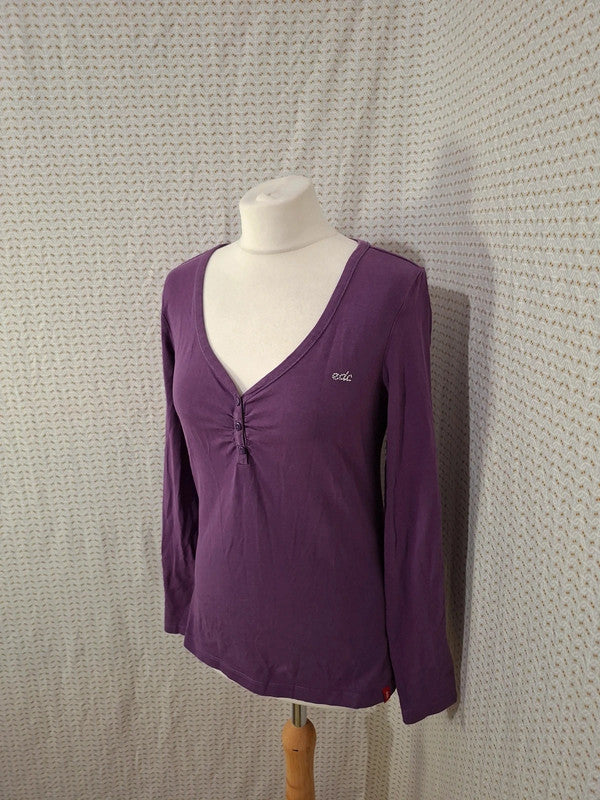 Blouse violette EDC - Taille M - 38