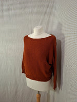 Top orange Mademoiselle-Élégance - Taille S - 36