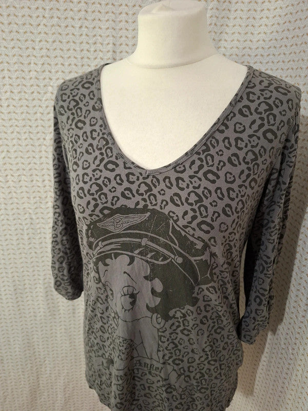 Blouse noir Betty Boop - Taille L - 40