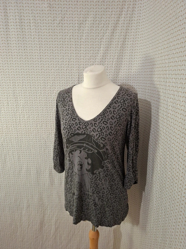 Blouse noir Betty Boop - Taille L - 40