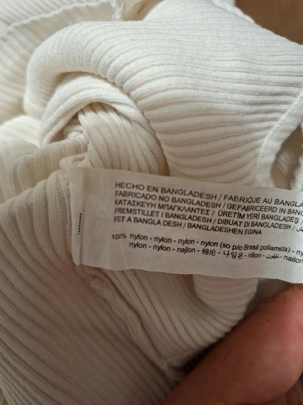 Top blanc Stradivarius - Taille S - 36