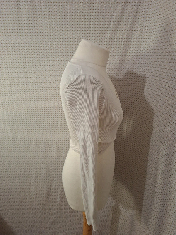 Top blanc Stradivarius - Taille S - 36