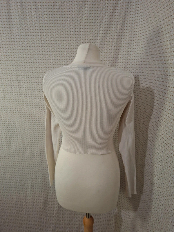 Top blanc Stradivarius - Taille S - 36