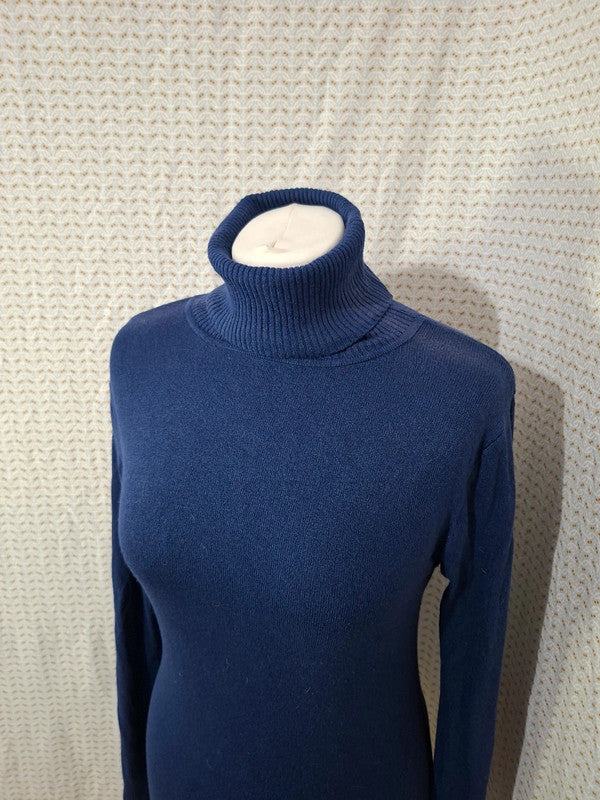 Pull col roulé bleu marine Moda Impresion - XL - 42
