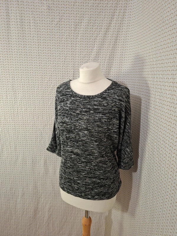 Blouse noir et blanche Kiabi - Taille L - 40