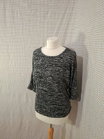 Blouse noir et blanche Kiabi - Taille L - 40