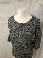 Blouse noir et blanche Kiabi - Taille L - 40