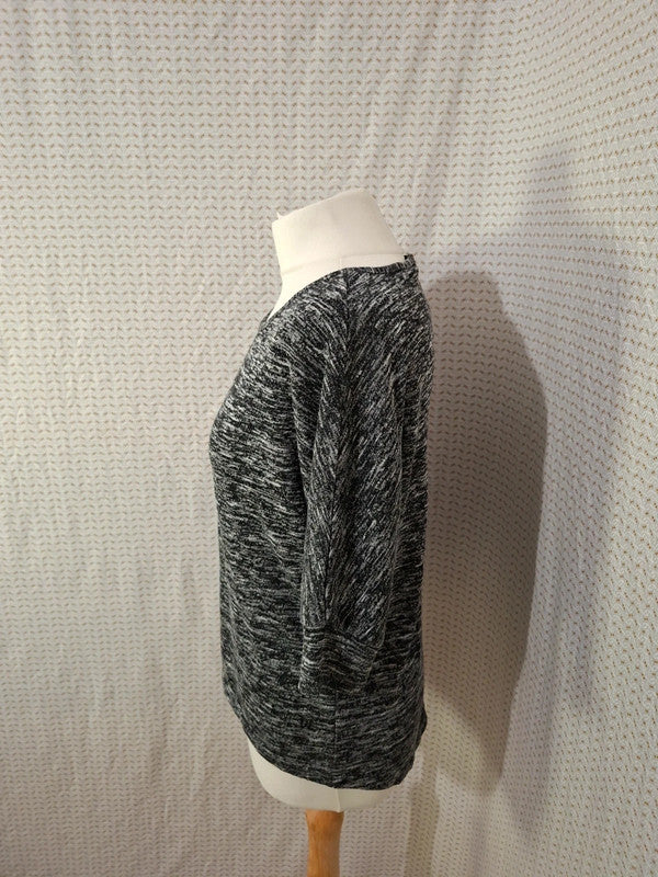 Blouse noir et blanche Kiabi - Taille L - 40