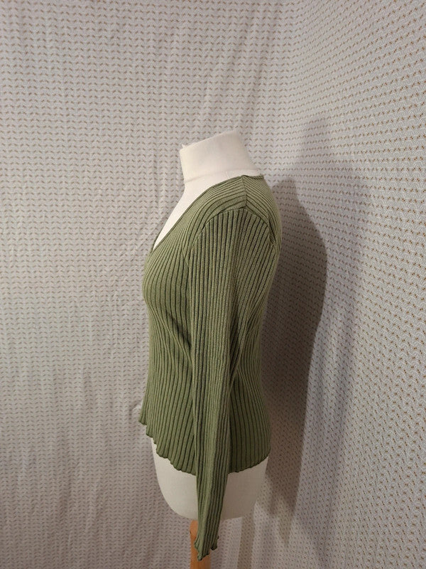 Pull col V kaki Dream Valley - Taille S - 36