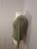 Pull col V kaki Dream Valley - Taille S - 36