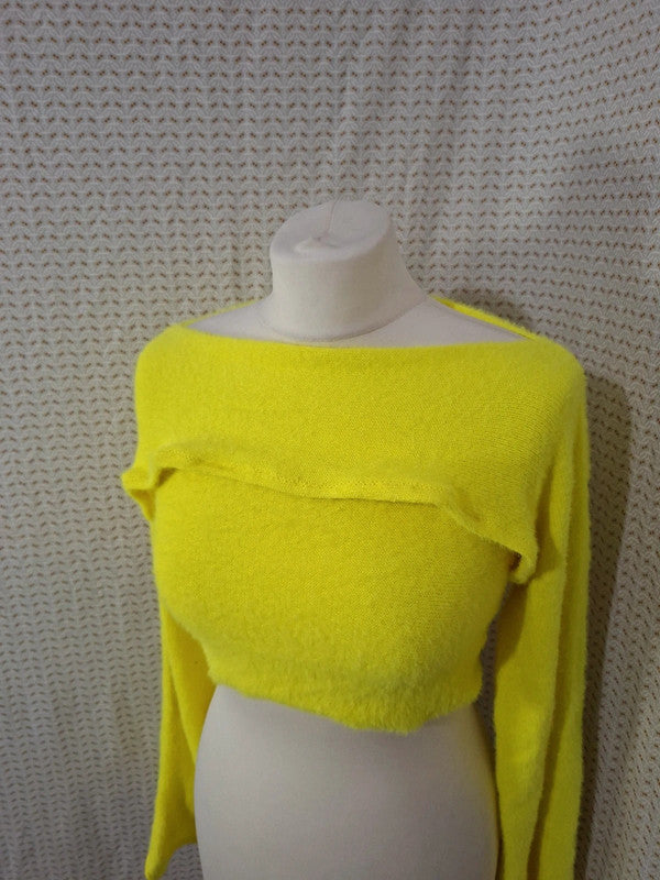 Top jaune 2 pièces Mademoiselle-Élégance - Taille M - 38