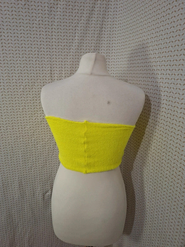 Top jaune 2 pièces Mademoiselle-Élégance - Taille M - 38