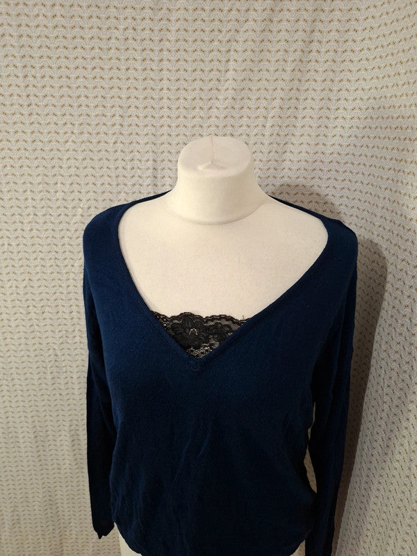 Blouse bleu marine Camaïeu - Taille S - 36