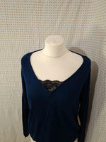 Blouse bleu marine Camaïeu - Taille S - 36