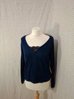 Blouse bleu marine Camaïeu - Taille S - 36