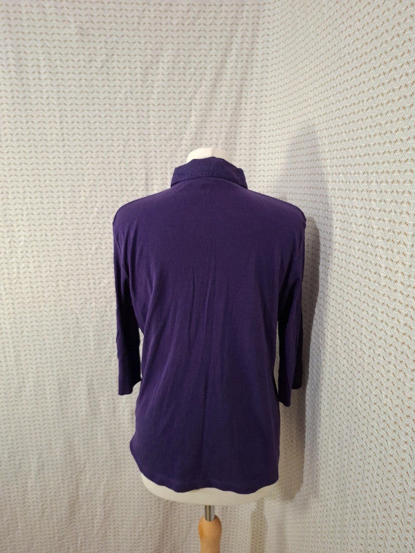 Chemisier violet Autre Ton - Taille M - 38