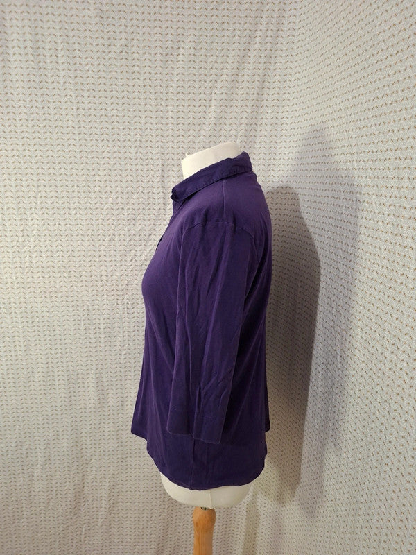 Chemisier violet Autre Ton - Taille M - 38