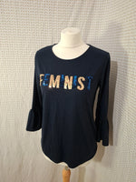 Blouse bleu marine brillante Kiabi - Taille M - 38