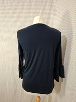 Blouse bleu marine brillante Kiabi - Taille M - 38