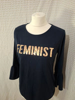 Blouse bleu marine brillante Kiabi - Taille M - 38