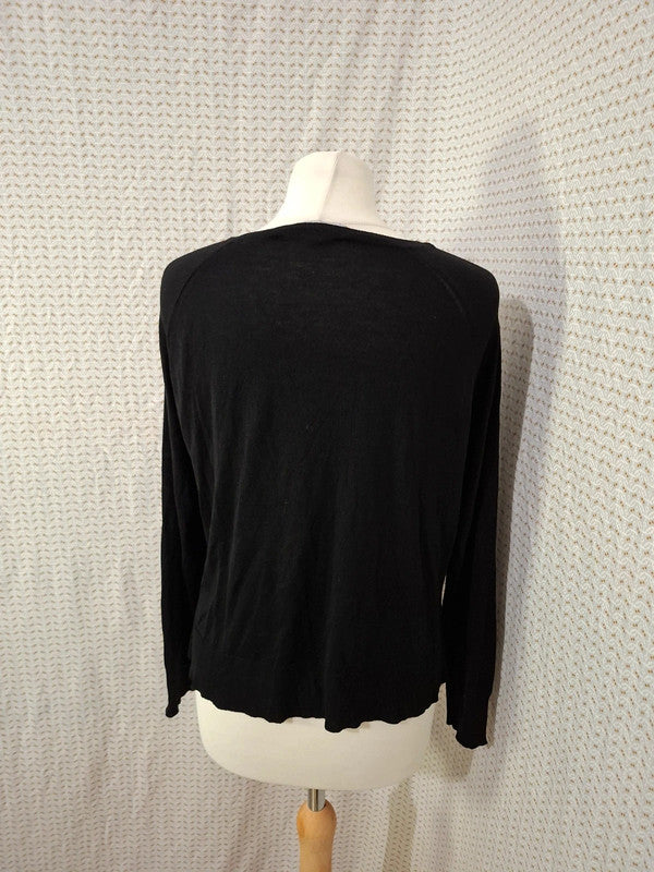 Pull léger noir Zara - Taille S - 36