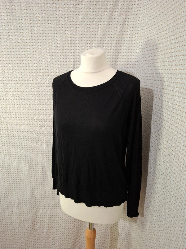 Pull léger noir Zara - Taille S - 36