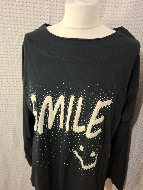 Pull noir smile New Collection - Taille M - 38