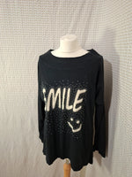 Pull noir smile New Collection - Taille M - 38