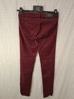 Jeans rouge bordeaux Zara - Taille S - 36
