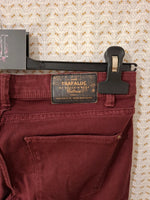 Jeans rouge bordeaux Zara - Taille S - 36