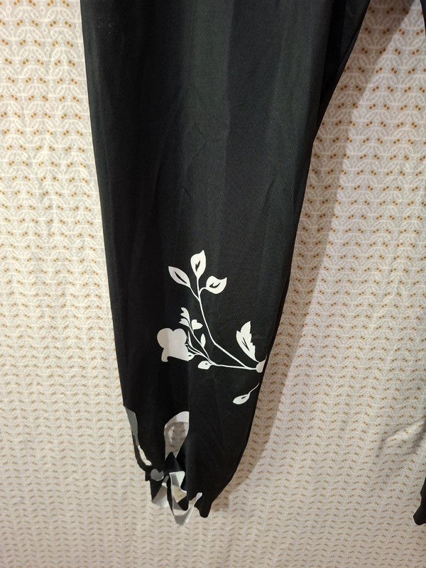 Pantalon noir fleurie Emery Rose - Taille 2XL - 44